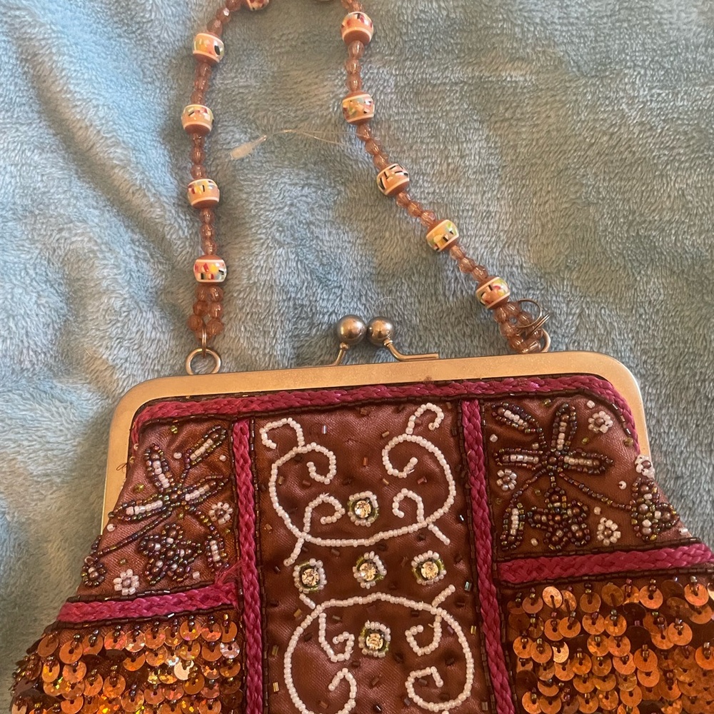 Clutch bag bohemian- snap close NWOT